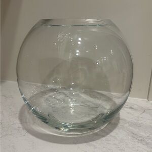 BEAUTIFUL Pottery Barn Clear Glass Bubble Bowl or Fishbowl Vase